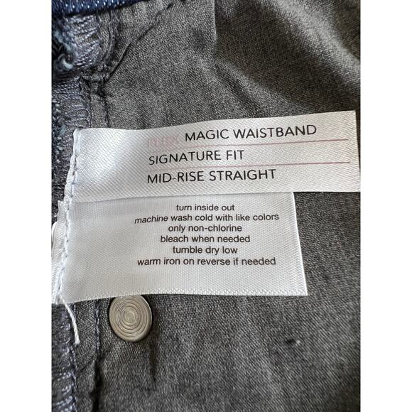 Lane Bryant Jeans Womens 22W Short Mid-Rise Straight Leg Dark Denim 22WP 22WS - Picture 5 of 9